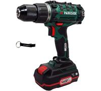 PARKSIDE® Perceuse-visseuse sans fil 20 V / Visseuse sans fil PABS 20-Li / avec batterie (2 Ah) et chargeur (2,4 A)