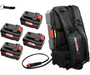 PARKSIDE PERFORMANCE® 20 V / 40 V Sac à dos à batterie PPRA 20 / avec 4 batteries (4 Ah)