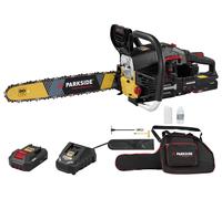 PARKSIDE PERFORMANCE® Tronçonneuse thermique avec démarrage électrique Édition Limitée 30 ans, guide 52 cm, 2,2 kW