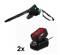 Parkside PLSA 40-LI A1 : Souffleur/aspirateur de feuilles sans fil avec broyeur intégré et système de ramassage des herbes sur le côté