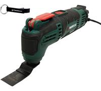 Outil multifonction PARKSIDE® PMFW 310 / 230 V / dans un coffret de rangement + crayon de charpentier HEADNMORE®, mètre pliant de 1 m et porte-clés