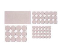 PARKSIDE® Set de patins pour parquet ou set de patins antidérapants et antibruit (lot de 55 pièces, brun clair)