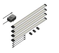 parlat Lampe LED d'agencement SIRIS, plate, 50cm chacune, 531lm chacune, blanc chaud, set de 4 pièces