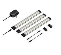 parlat LED Lampe d'agencement SIRIS, plate, 30cm chacune, 368lm chacune, blanc chaud, set de 3 pièces