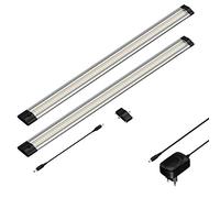 parlat LED Luminaire d'agencement SIRIS, plat, 50cm chacun, 655lm chacun, blanc, set de 2 pièces
