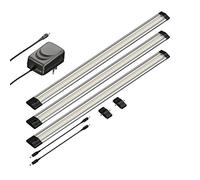 parlat LED Luminaire d'agencement SIRIS, plat, 50cm chacun, 655lm chacun, blanc, set de 3 pièces