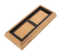 Parliky 1ensemble Base Bambou pour Pierre à Aiguiser Antidérapante Support Solide pour Affûtage Couteau Compact et Pratique pour Usage Domestique
