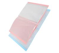 Parliky 2 pièces Dossier de Rangement Grand Volume pour Dessins et Documents Organiseur Plastique Résistant à Eau Pochette Légère et Portable pour Bureau École et Maison Lot de Bleu