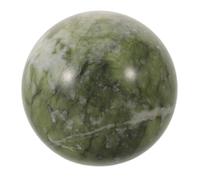 Parliky Boule de Jade Vert Poli en Pierre Naturelle pour Décoration Intérieure Feng Shui, Sphère Lumineuse Harmonieuse pour Attirer Richesse et Beauté Raffinée