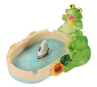 Parliky Cendrier Décoratif et Rangement Pratique en Résine Forme Grenouille, Compact et Original Porte-cendrier Amusant pour Maison ou Bureau pour Petits Objets