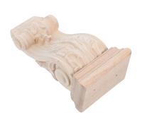 Parliky Console en bois sculpté, piliers décoratifs, décorative pour walls et fireplace mantels, bois massif, style européen, 5.59 x 3.15 x 1.97 in