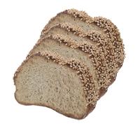 Parliky Ensemble de 4 Tranches de Pain Artificiel Réaliste en PU pour Décoration Vitrine Boulangerie et Accessoires Alimentaires Factices pour Présents et Photographie
