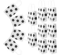 Parliky Lot de 12 Paquet en Papier Poignées pour Présents Football, Stockage de Friandises, pour Anniversaire Garçon et Filles et Retours
