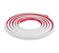 Parliky Moulure Maintien de Forme Flexible Auto-adhésive en Pvc Quart de Rond Blanc 4 Mètres Finition Moderne Minimaliste pour Maison et Bureau