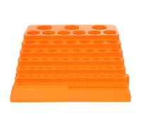 Parliky Organisateur Portable de 84 Forets en Fraises Orange Trous Abs et Support Ranger et Économiser de L'espace pour Outils de Perçage et Fraisage