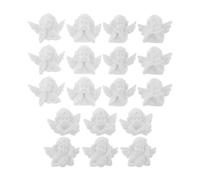 Parliky Ornement D’ange Miniature en Résine Blanche, 40 Pièces | Coque de Téléphone et Maison de Poupée, Décoration Micro-paysage, Bricolage Créatif, 30 Petites Statues Style Aléatoire