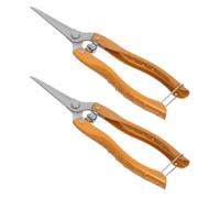 Parliky Sécateur de jardin en acier inoxydable, 2pcs, ciseaux de jardinage pour élagage des arbres et taille des fruits, outils de jardin pour la récolte et l’entretien saisonnier
