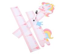 Parliky Toise Murale Amovible Autocollante pour Garçon et Filles - Sticker Mural Mesure de Taille Motif Animaux - Décoration Chambre Bébé Facile à Poser Suivi Croissance Garçon et