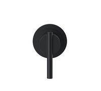 Parma 1H Kit de garniture pour contrôle du volume 3/4, inverseur de douche 3 ports/2 sorties et inverseur de douche 4 ports/3 sorties Noir satiné