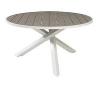 Table de Jardin Ronde ""Parma"" 140cm Gris