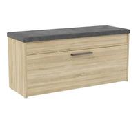 PARMI - Meuble à chaussures style scandinave entrée - 100x35x49 - Banc avec rangement