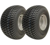 Parnells - Lot de 2 roues complètes de tondeuse à gazon, pneus Tubeless Wanda 20x10.00-8 4 plis P332 + 4 goujons jantes PCD 100 mm, 540 kg chacun à 22 PSI, diamètre 500 mm, largeur 236 mm