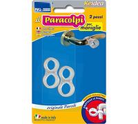 Parodi & Parodi 2 Protections idéales pour poignées de n'importe Quelle Porte, Pare-Chocs en Plastique de Longue durée, gommes pour Coups 100% fabriquées en Italie, Transparentes, Uniques