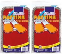 PARODI & PARODI - Patines pour Maison Classiques, Patines pour invités en Feutre Doux, sous-Chaussures idéales pour Un Sol Propre, Confortable et Pratique, Lavable, Taille Unique, Couleurs Assorties