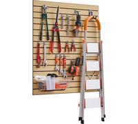 Paroi à outils VEVOR 1220 x 1220 x 18 mm, paroi à lamelles en MDF pour garage, montage mural, 11,3 kg Panneaux muraux à lamelles, structure couplée, convient pour le stockage et la présentation