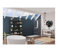 Paroi Alpha Solo 80 Chromé Transparent - KINEDO PA604CTNE