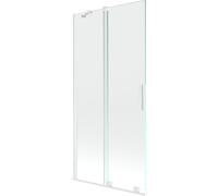 Paroi de baignoire Mexen Velar à 2 ailes 90 x 150 cm, blanc, verre 8 mm