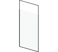 Paroi de douche 120x203cm à structure noir mat extensible 203cm à 273cm STRETCHY