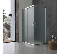 PAROI DE DOUCHE 70X100 CM VERRE OPAQUE PORTES COULISSANTES | GIADA