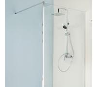 Paroi de douche à l'italienne 90 cm - profilés chromés - Serenity JACOB DELAFON