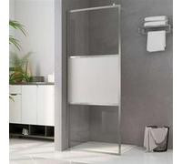 vidaXL Paroi de douche praticable avec verre ESG semi-mat 100x195cm