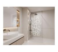 Paroi de douche à l'italienne avec leds - BELLA - 90x200 cm