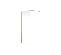 Vente-unique - Paroi de douche à l'italienne - Doré - Verre 6 mm - 140x200 cm - DAREN