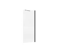 Paroi de douche à l'italienne - Noir mat - Verre 5 mm - 80x200 cm - DAREN