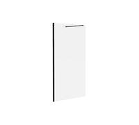 Vente-unique - Paroi de douche à l'italienne noir mat - Verre anti-calcaire 8 mm - 120x200 cm - DAREN