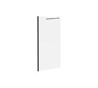 Paroi de douche à l'italienne noir mat - Verre anti-calcaire 8 mm - 140x200 cm - DAREN