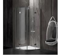PAROI DE DOUCHE ANGULAIRE 90X90 EN VERRE 6 MM SANS STRUCTURE | LONDON