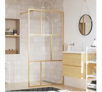 Paroi de douche avec verre ESG transparent doré 115x195 cm