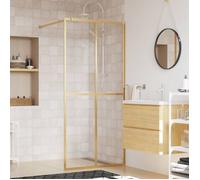 Paroi de douche avec verre ESG transparent doré 80x195 cm