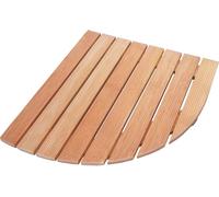 Paroi de douche en bois de larcin PEFC, de 63 cm de large, conçue pour une douche de 80 cm de large
