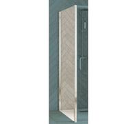 Smart Design fixe 70 profilé blanc verre transparent - KINEDO PA90290BTNE