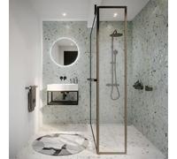 Paroi de douche italienne LUCID 402 SWING RIHO 160x40x200 cm