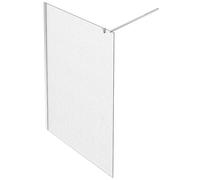 Paroi de douche JACOB DELAFON Contra textile 140cm + kit profilé Chromé
