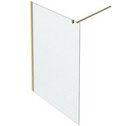 Paroi de douche JACOB DELAFON Contra textile 140cm + kit profilé Laiton brossé