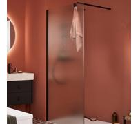 Paroi de douche JACOB DELAFON Contra textile 140cm + kit profilé Noir mat