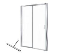 Paroi de douche NOVELLINI Lunes 2.0 2P porte coulissante 138x195 cm et paroi fixe 78 cm avec raclette